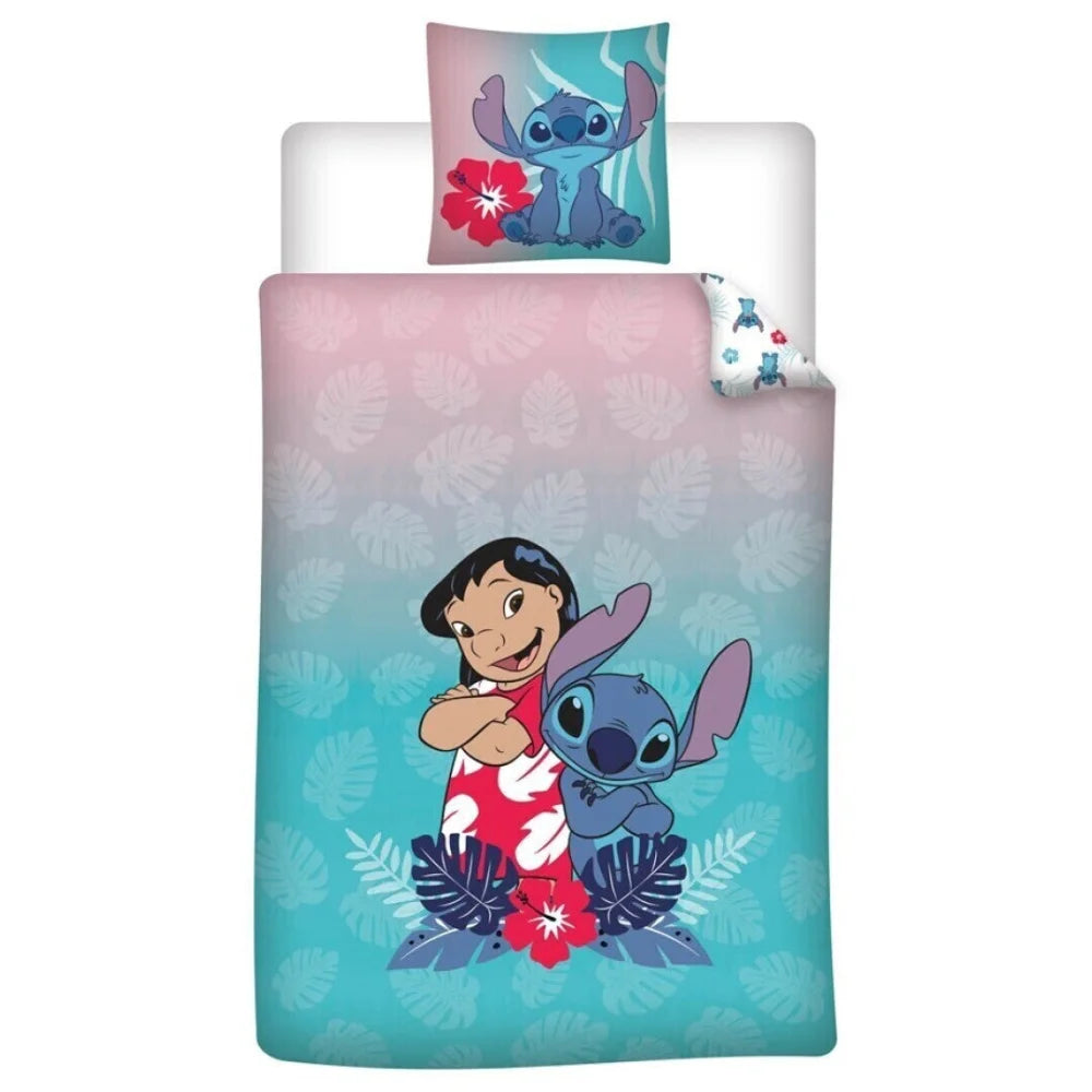 Disney Lilo und Stitch Kinder Mikrofaser Bettwäsche 2tlg. Set 135-140x200 65x65 - WS-Trend.de