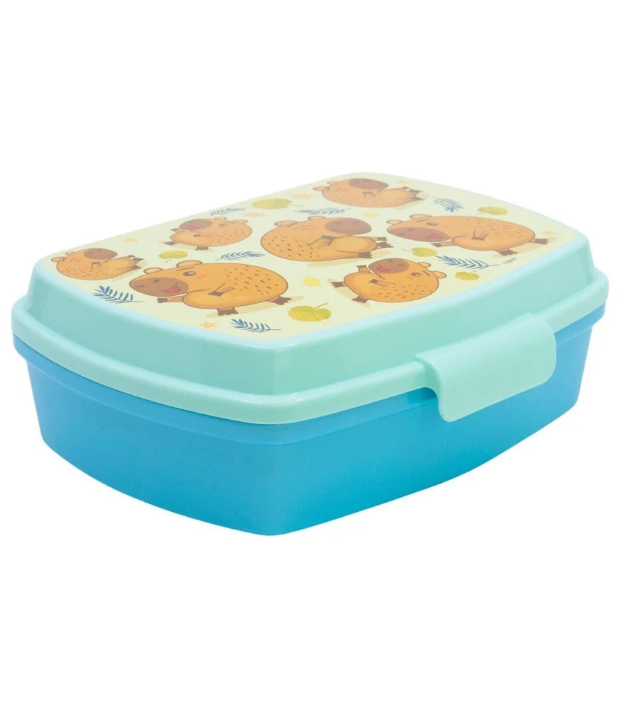 Storline Capibara 2 tlg Kinder Set Brotdose Trinkflasche 400 ml - WS-Trend.de