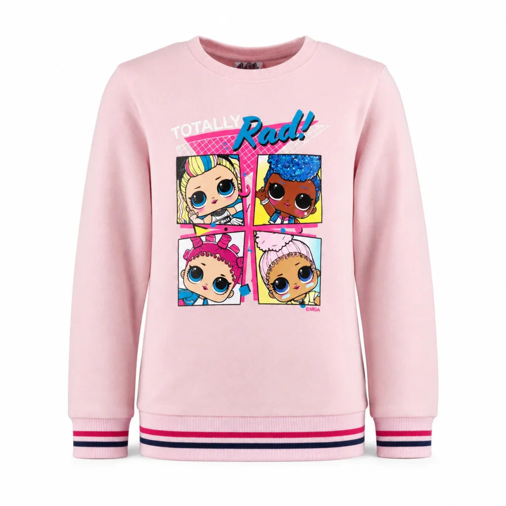 Sweater L.O.L. SURPRISE! LOL Surprise Kinder Mädchen Pullover Rosa Blau 100% Baumwoll - WS-Trend.de