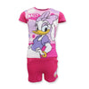 Disney Daisy Duck Kinder Mädchen Sommerset Shorts plus T-Shirt 98-128 Rosa Pink