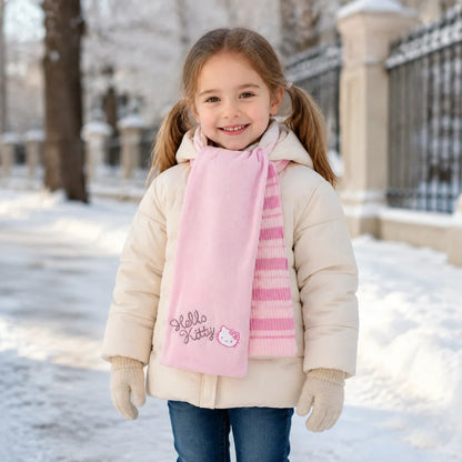 Hello Kitty Kinder Mädchen Winter Schals 3er Set 120 x 20 cm - WS-Trend.de