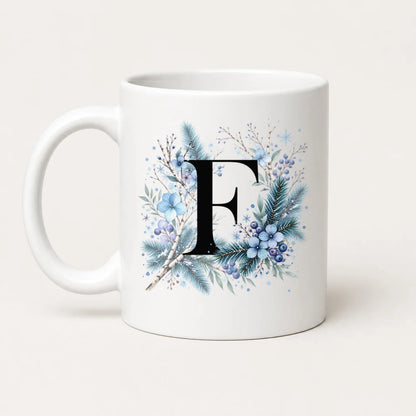 Winter Tasse A-Z Buchstaben 325 ml Keramik Geschenkidee personalisiert - WS-Trend.de