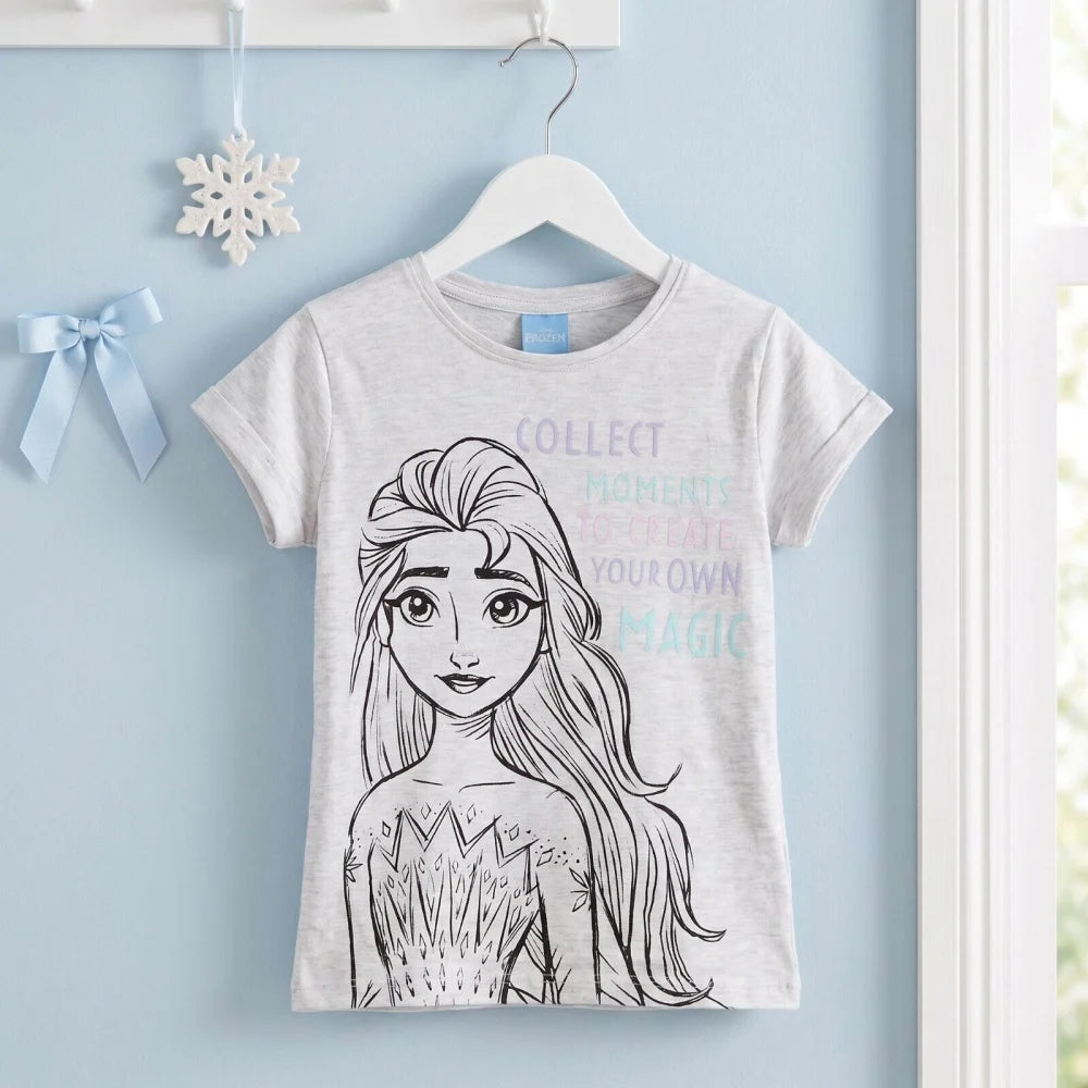 Disney Eiskönigin T-Shirt Kinder Mädchen Top Elsa Gr. 104 - 134 - WS-Trend.de