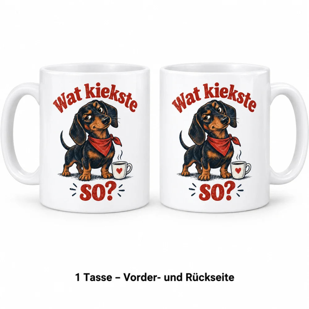 WS-Trend Berliner Dackel Tasse mit Spruch Keramik 330 ml Geschenktasse - WS-Trend.de