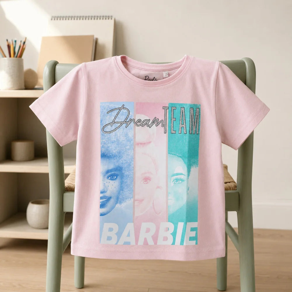 Barbie and Friends Mädchen T-Shirt kurzarm Shirt Gr. 134-164 100% Baumwolle - WS-Trend.de