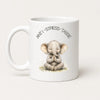 Anti-Stress-Tasse Elefant Aquarell 325 ml Keramik Geschenk