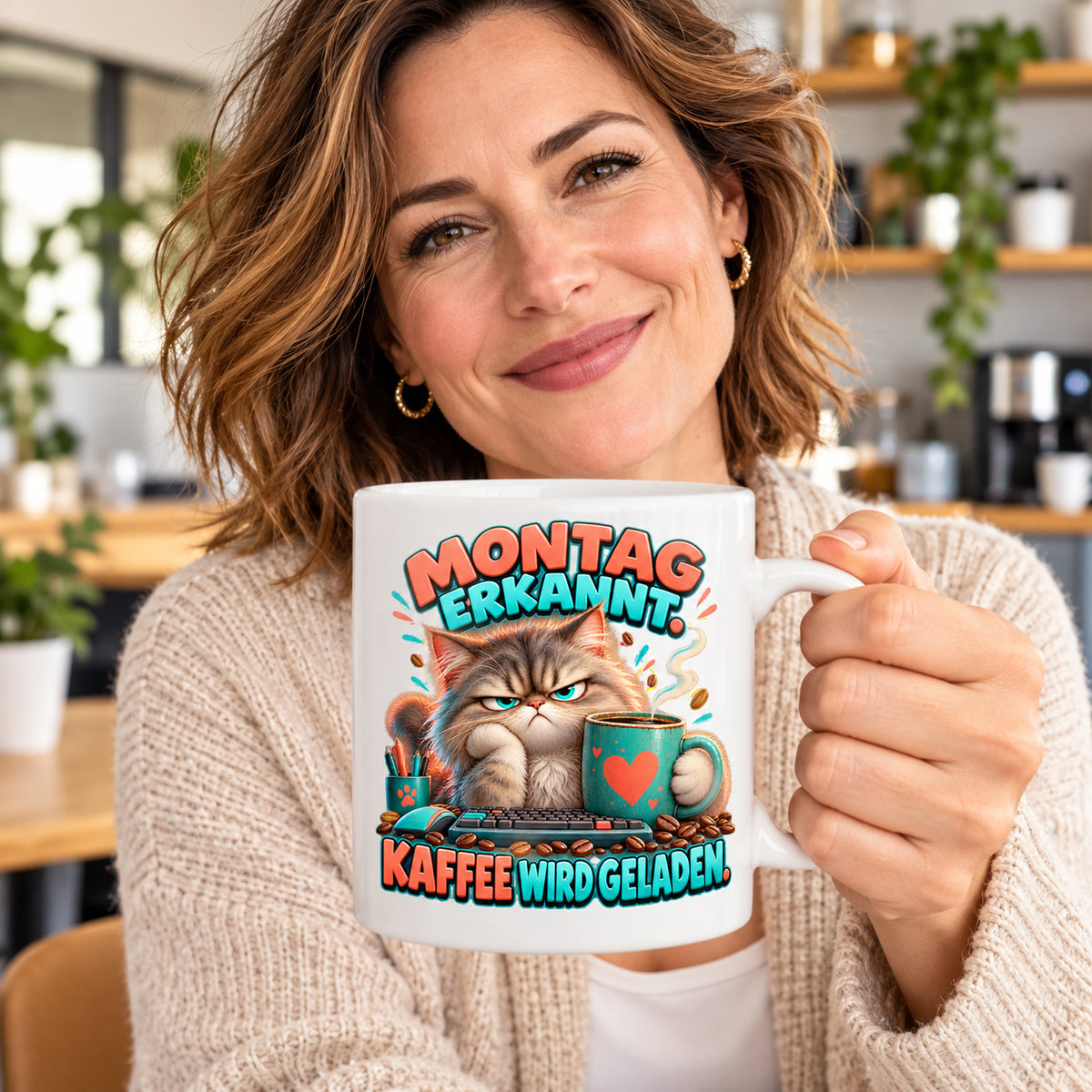 Büro Tasse Keramik 330 ml lustiger Spruch Geschenk Kollegen Homeoffice