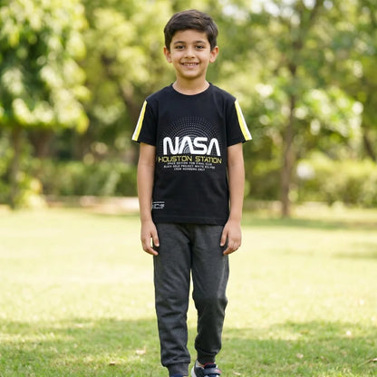 NASA Space Center Kinder Jungen kurzarm T-Shirt Shirt 104-128 100% Baumwolle - WS-Trend.de