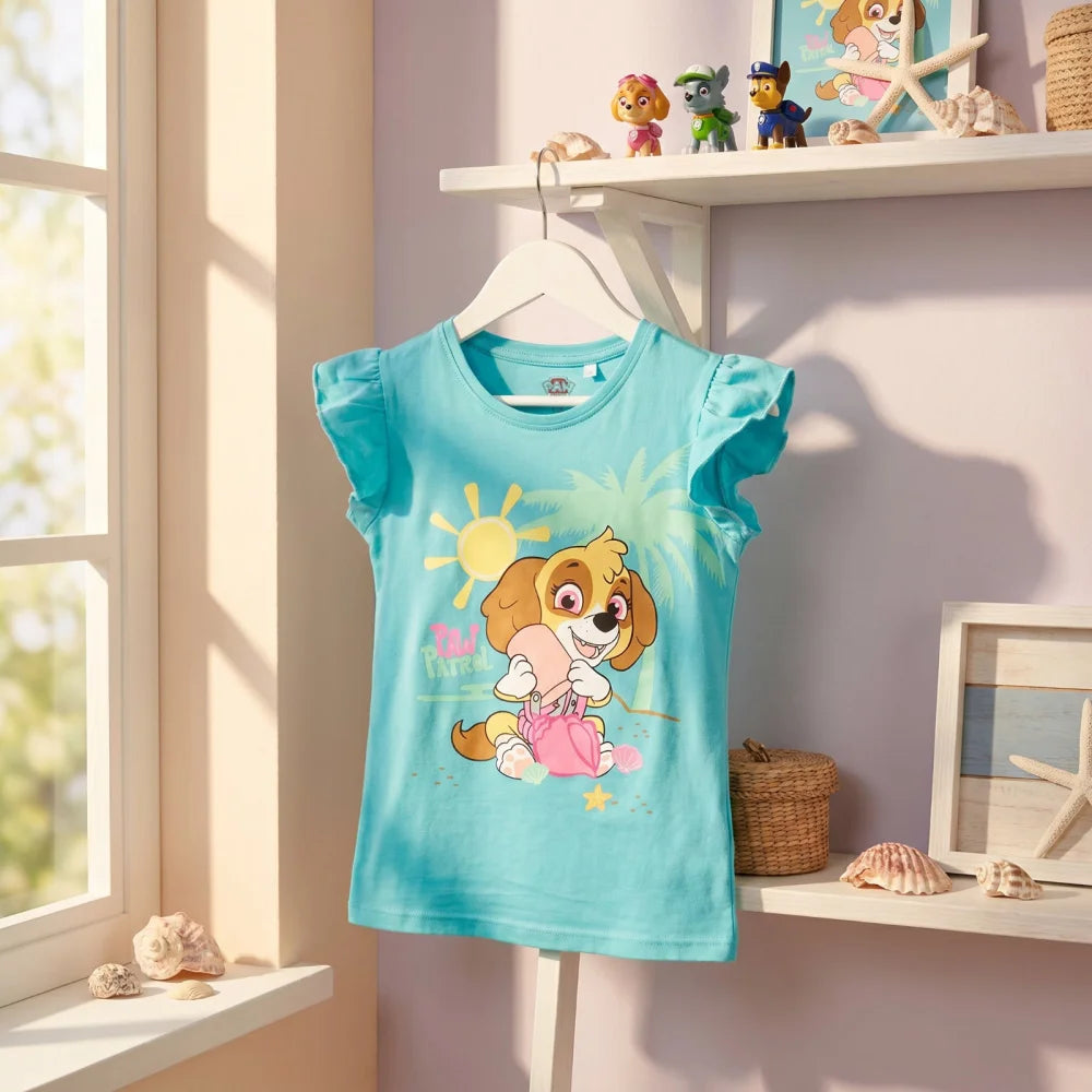 Paw Patrol Skye Kinder Mädchen kurzarm T-Shirt Shirt Gr 92 -128 Baumwolle - WS-Trend.de