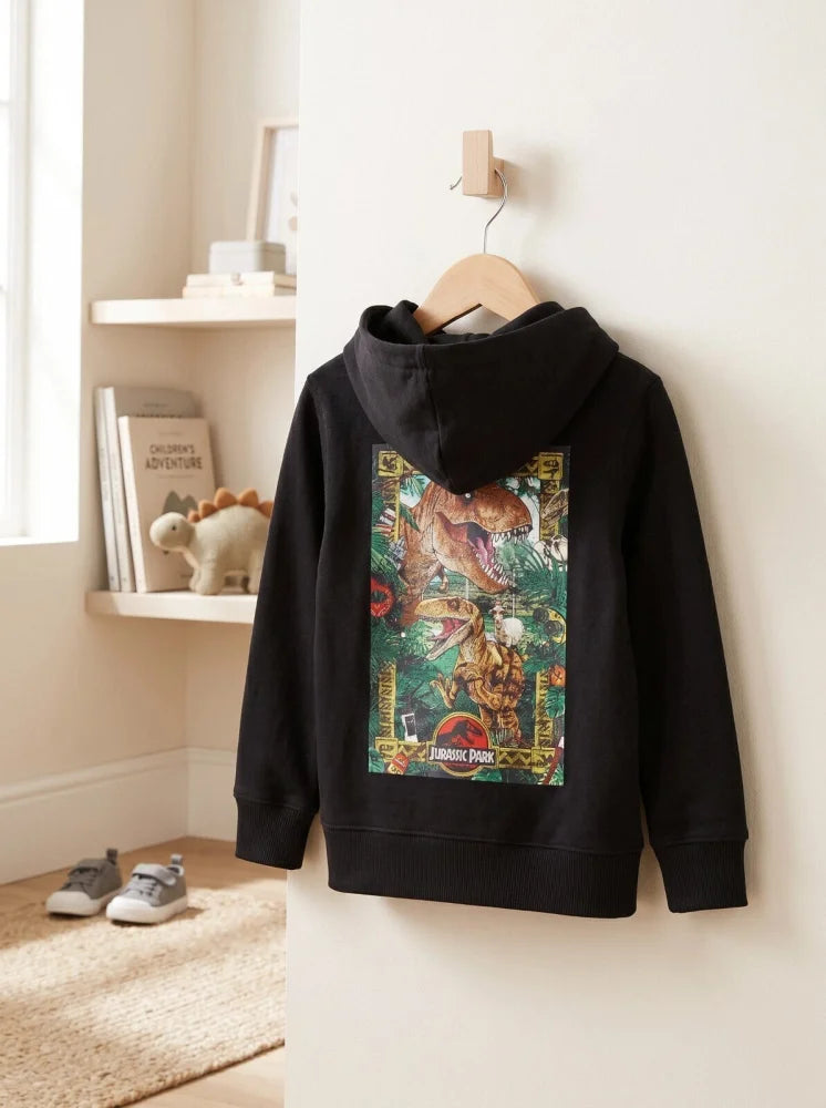 Kapuzenpullover Jurassic Park T-Rex Kinder Jungen Kapuzen Hoodie Pullover Gr. 104 - WS-Trend.de