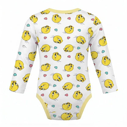 Strampler LOONEY TUNES Tweety Baby Langarmbody Gr. 86–92 Weiß - WS-Trend.de
