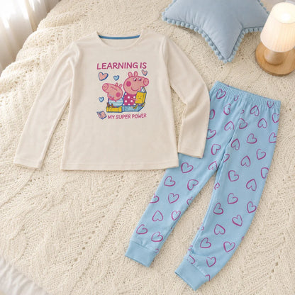Peppa Wutz Pig Kinder Mädchen Schlafanzug Pyjama Gr. 116 - WS-Trend.de