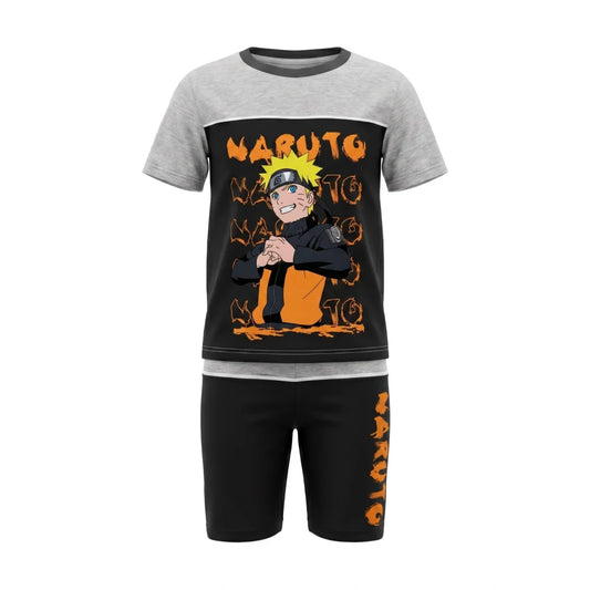 Anime Naruto Shippuden Kinder Jungen Shirt plus Short Set 110-128 Baumwolle - WS-Trend.de