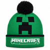 Minecraft Creeper Kinder-Bommelmütze grün-schwarz, Größe 54/56