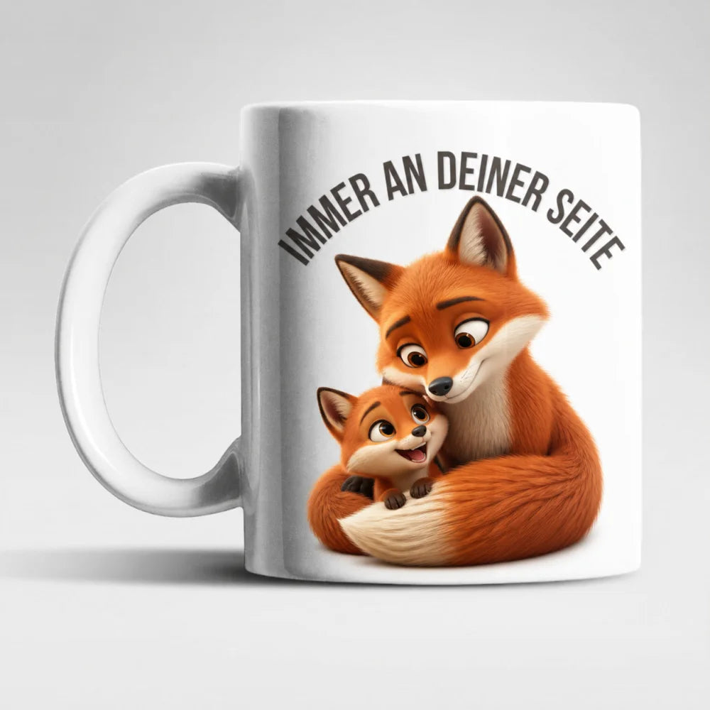 Immer an deiner Seite Tasse 325 ml Keramik Tiermotiv Geschenkidee Bunt - WS-Trend.de