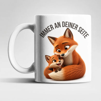 Immer an deiner Seite Tasse 325 ml Keramik Tiermotiv Geschenkidee Bunt - WS-Trend.de