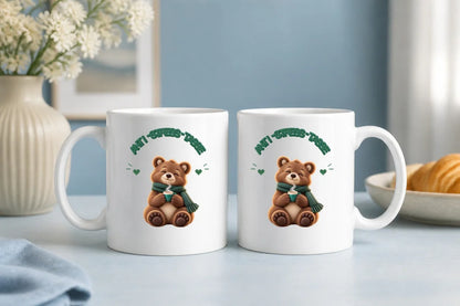 Anti-Stress-Tasse Braunbär 325 ml Keramik Kaffeebecher Geschenk - WS-Trend.de