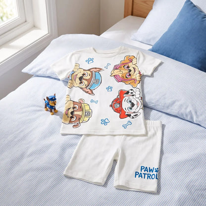 Paw Patrol Kinder Jungen kurzarm Schlafanzug Pyjama Shirt Shorts Gr. 98-128 - WS-Trend.de