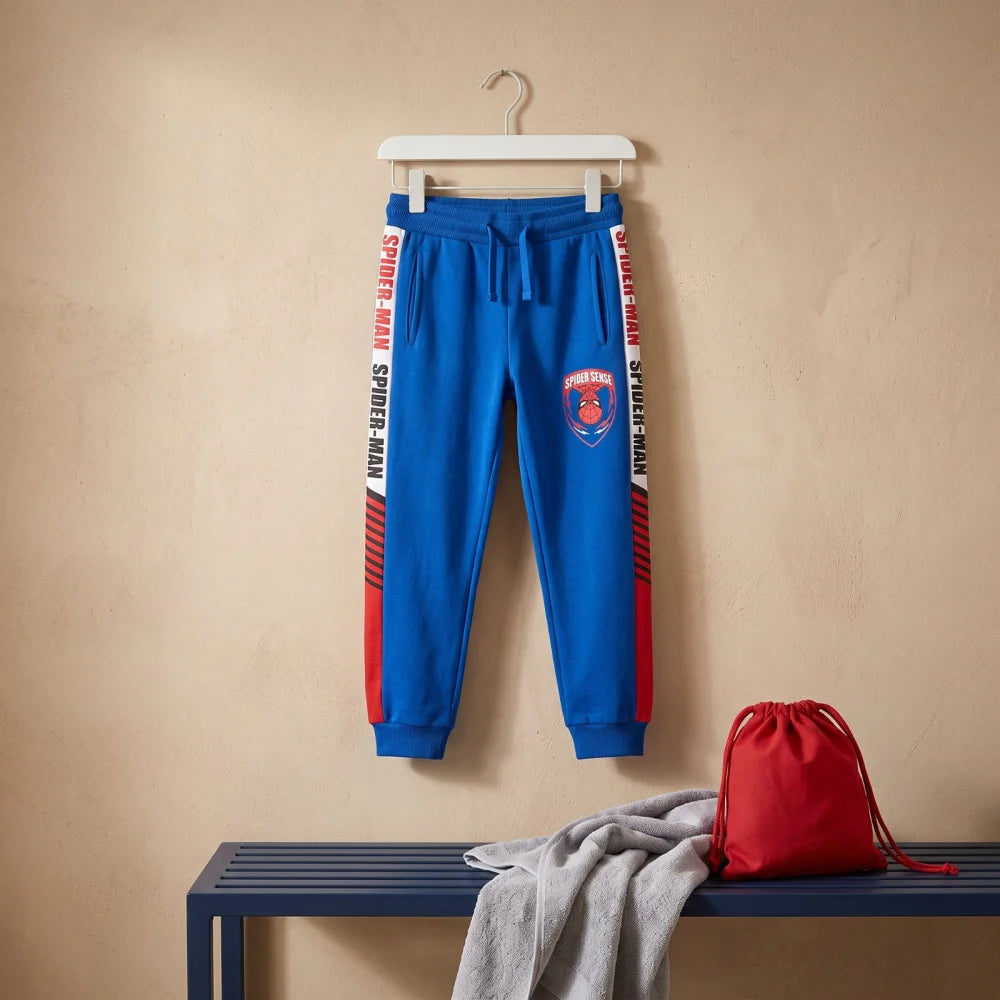 Marvel Spiderman Jungen Kinder Jogginghose Sporthose Hose 128-134 Blau oder Grau - WS-Trend.de
