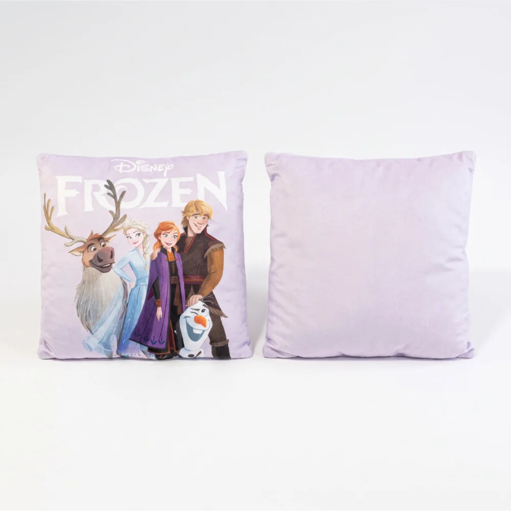 Disney Die Eiskönigin Dekokissen 35x35x5 cm Anna Elsa Olaf Flieder - WS-Trend.de