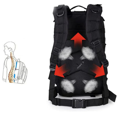 Taktischer Mehrzweck-Rucksack Militär-Rucksack Armee Touristen ca. 30 L - WS-Trend.de