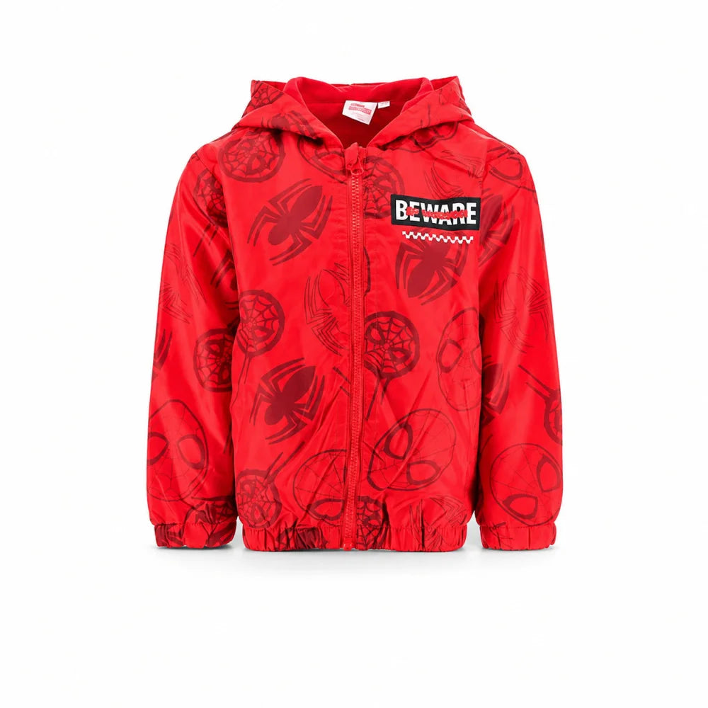 Marvel Spiderman Kinder Herbstjacke Jungen Jacke mit Kapuze Fleece - WS-Trend.de