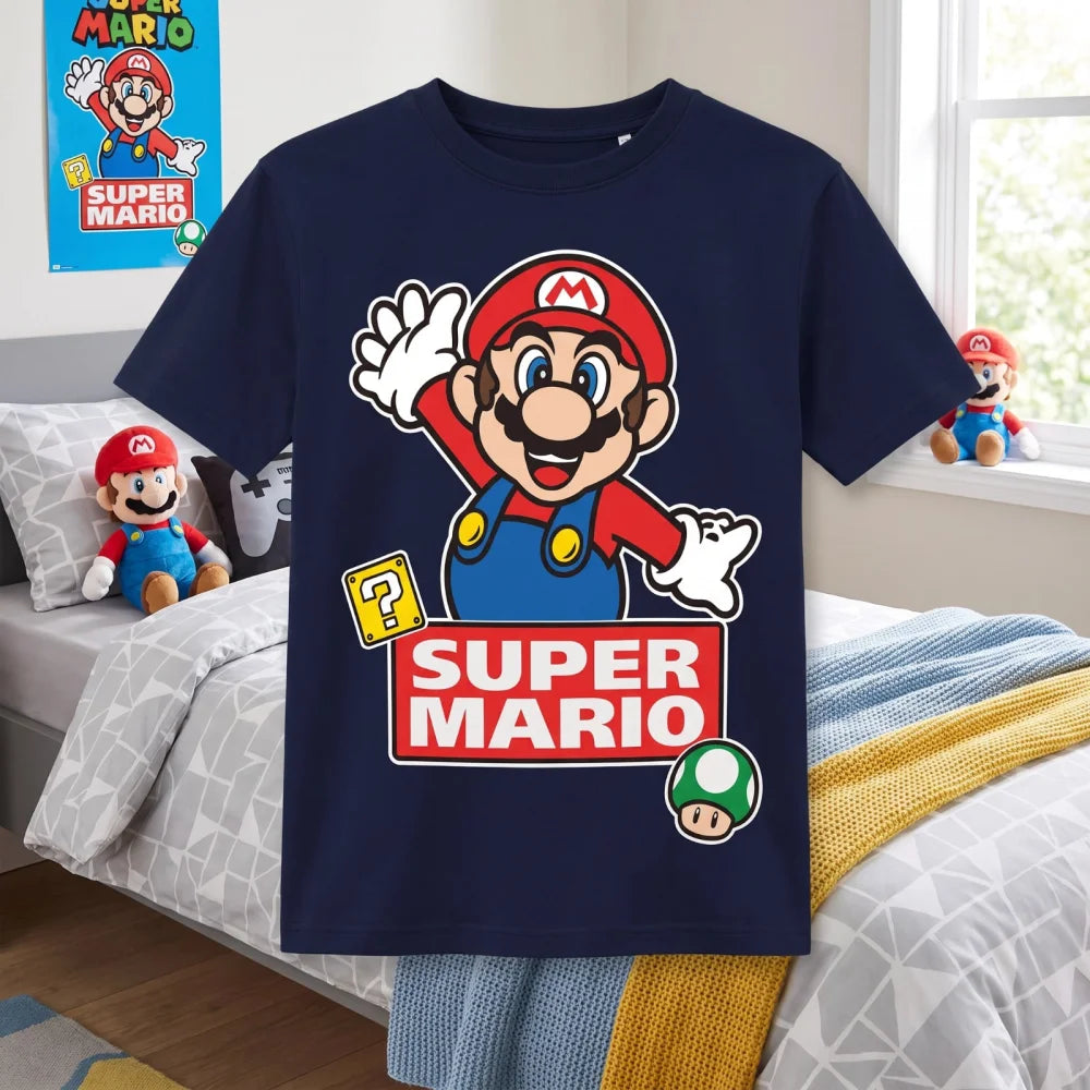 Super Mario Kinder T-Shirt Kurzarm Shirt Gr.98 Luigi Cooper Toady Bowser - WS-Trend.de