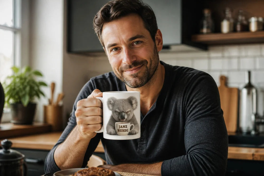 Lustige Tiertasse mit Spruch 325 ml – 15 Tiermotive Geschenkidee Büro - WS-Trend.de