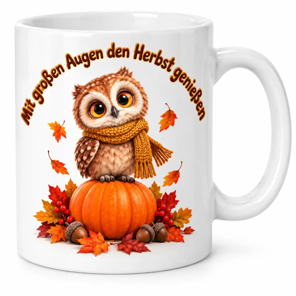 WS-Trend Herbst Tasse Eule mit Spruch Keramik 330 ml - WS-Trend.de