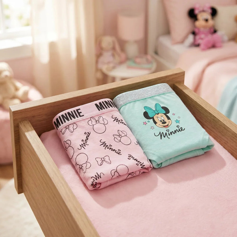 Disney Minnie Maus 2er Pack Slips Kinder Mädchen Unterwäsche Gr. 92-128 - WS-Trend.de