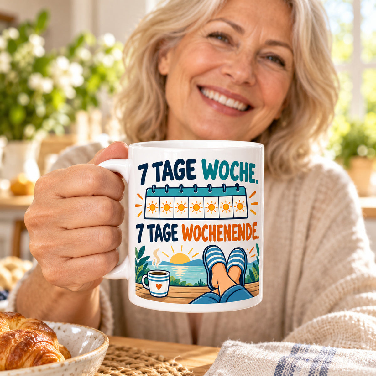 Rententasse mit Spruch Keramik 330ml Geschenk zum Ruhestand beidseitig