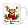 Rentier Weihnachtstasse - Geschenk zu Weihnachten - aus Keramik 330 ml