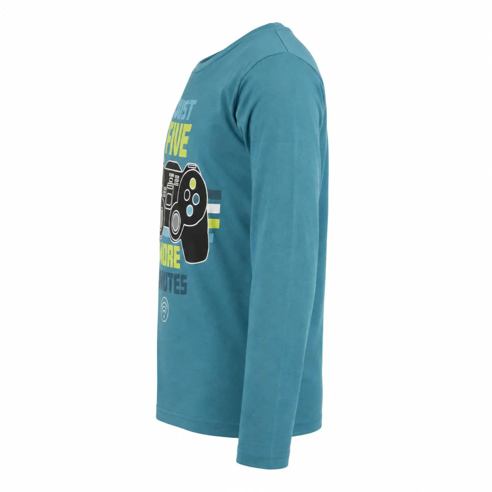 Print-Shirt Fashion UK Gamer Spieler Kinder Jungen langarm Shirt Langarmshirt Gr. 116 -152 - WS-Trend.de