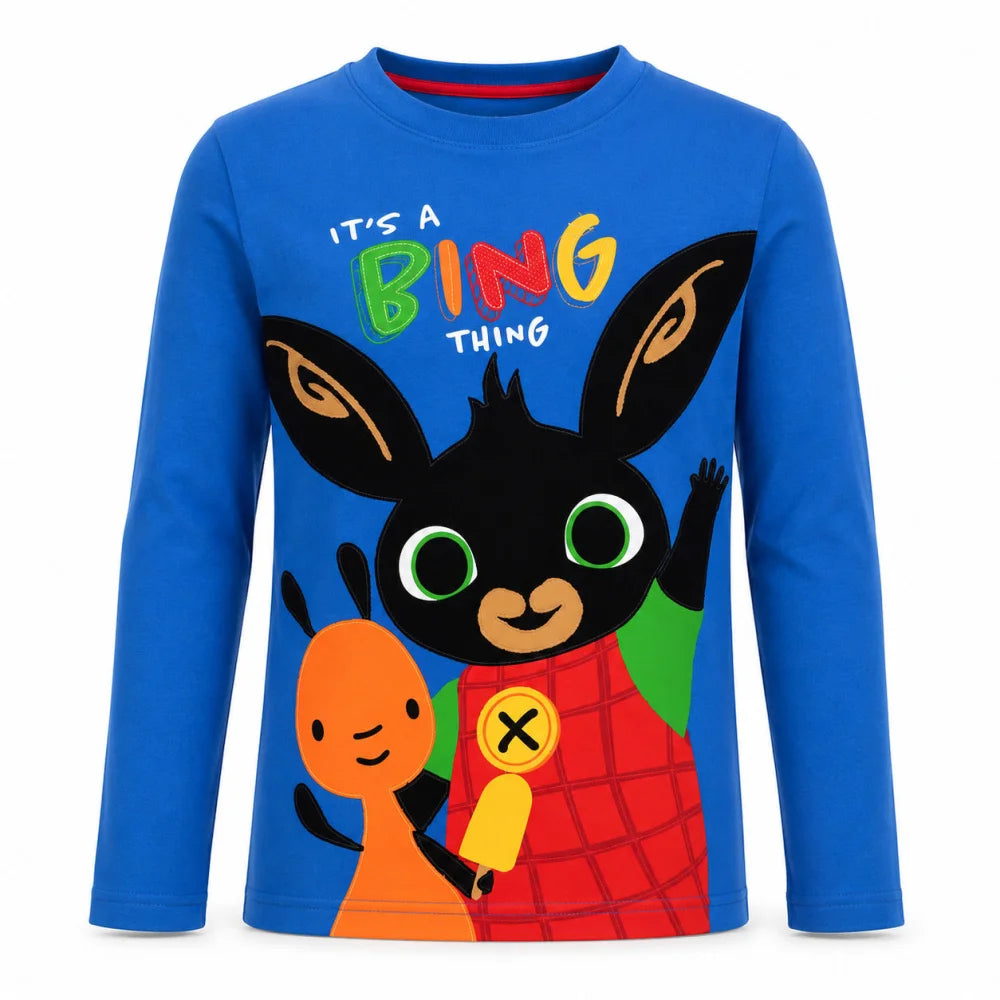 Bing Jungen Langarmshirt Blau oder Grau Größen 92–116 - WS-Trend.de