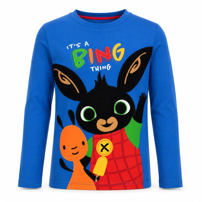 Bing Jungen Langarmshirt Blau oder Grau Größen 92–116 - WS-Trend.de