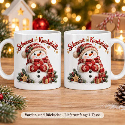 WS-Trend Kuschelzeit Schneemann Tasse Keramik 330 ml festlich bedruckt - WS-Trend.de