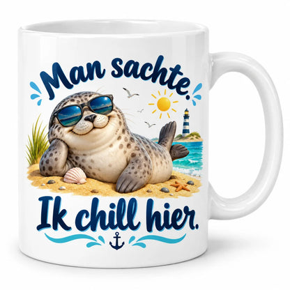 WS-Trend Seehund Tasse mit lustigem Spruch Keramik 330 ml Geschenkidee - WS-Trend.de