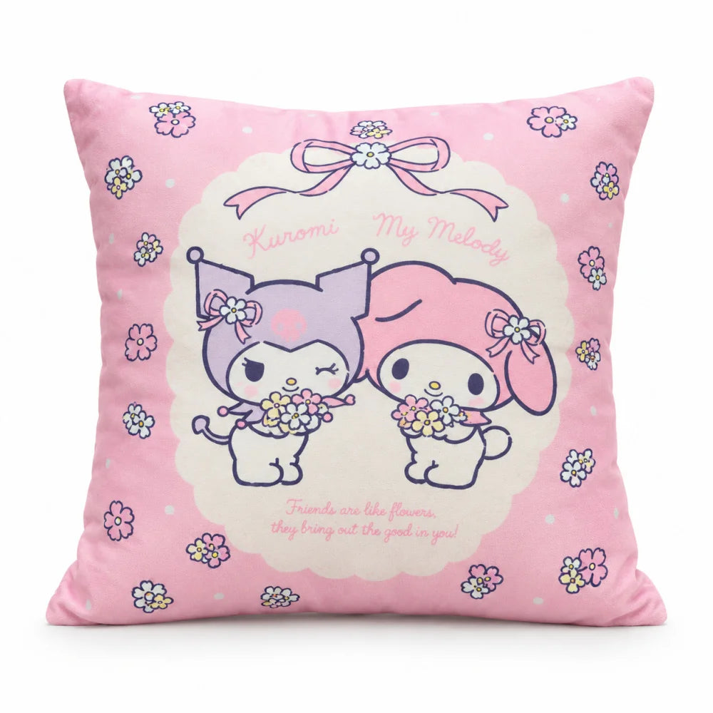 Kuromi und My Melody Wendekissen Polyester Rosa 40x40 cm - WS-Trend.de