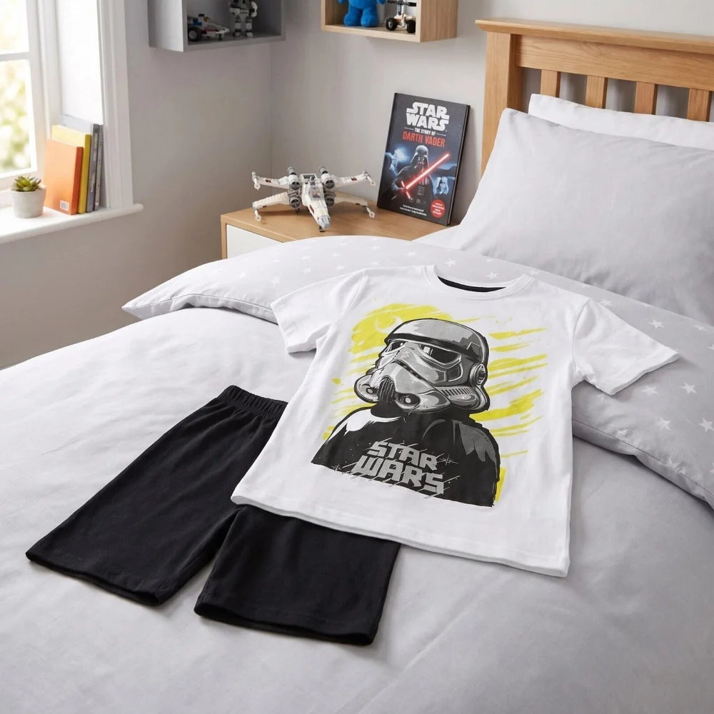 Star Wars Storm Trooper Kinder Pyjama Schlafanzug kurz 110-140 Motivwahl - WS-Trend.de