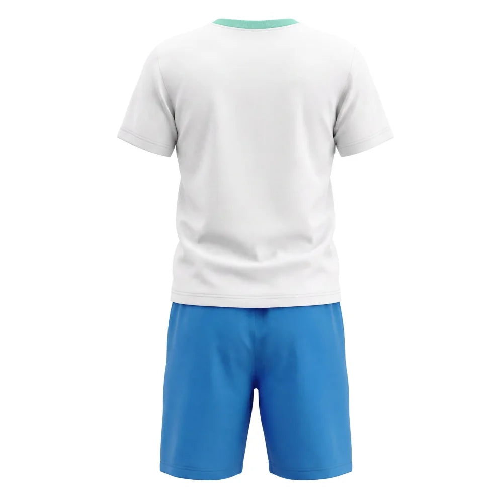 Die Minions Gru Kinder Jungen Pyjama Schlafanzug Baumwolle 104-134 Blau Weiß - WS-Trend.de
