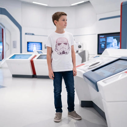 Disney Star Wars Storm Trooper T-Shirt Kurzarm Kinder Jungen Shirt 134 oder 152 - WS-Trend.de