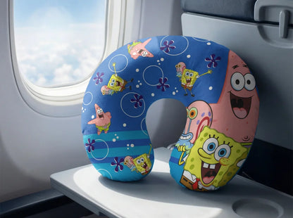 Spongebob Schwammkopf Kinder Reisekissen Nackenkissen Auto Flugzeug - WS-Trend.de