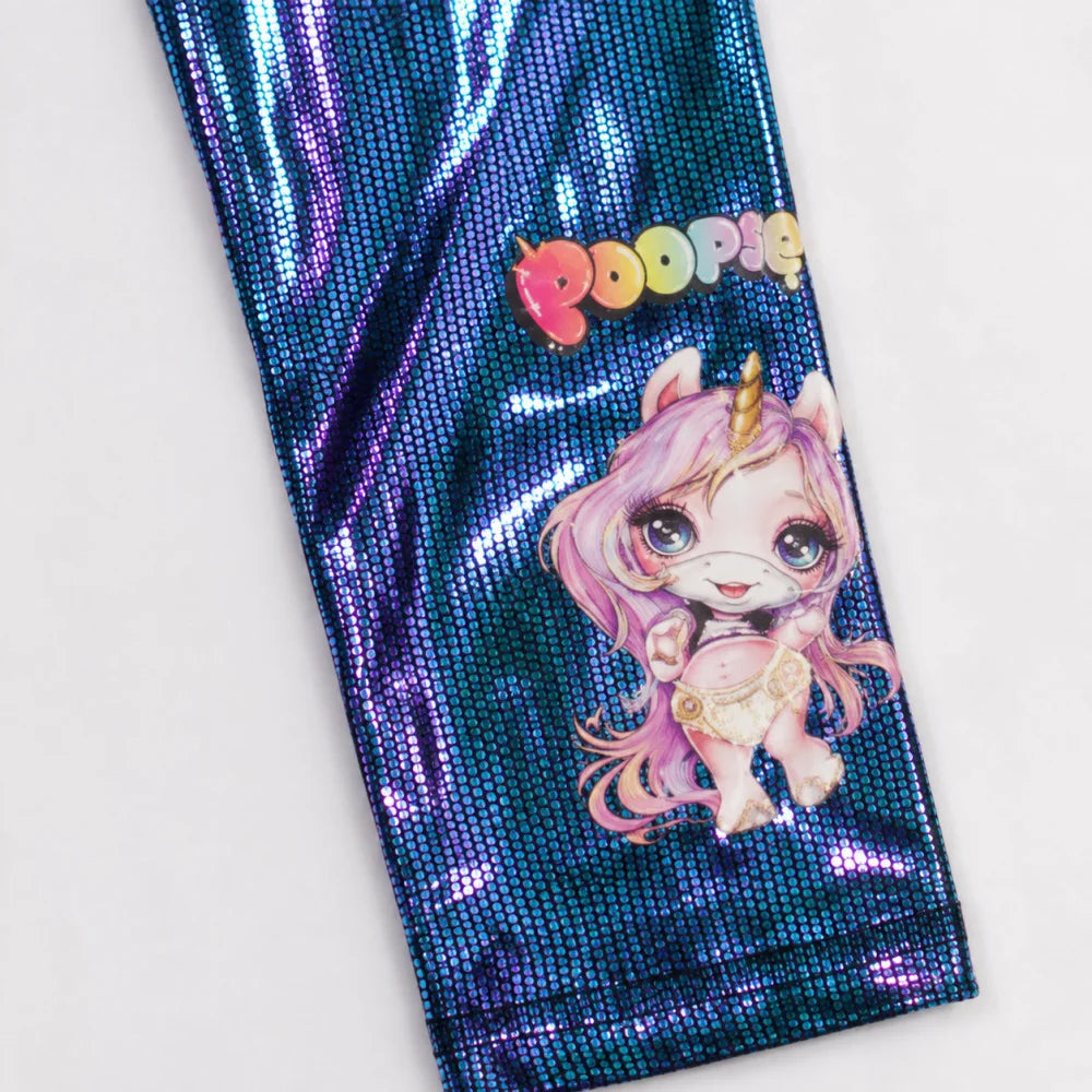 Poopsie Einhorn Kinder Mädchen Leggings glitzer Sporthose Gr. 110 - WS-Trend.de