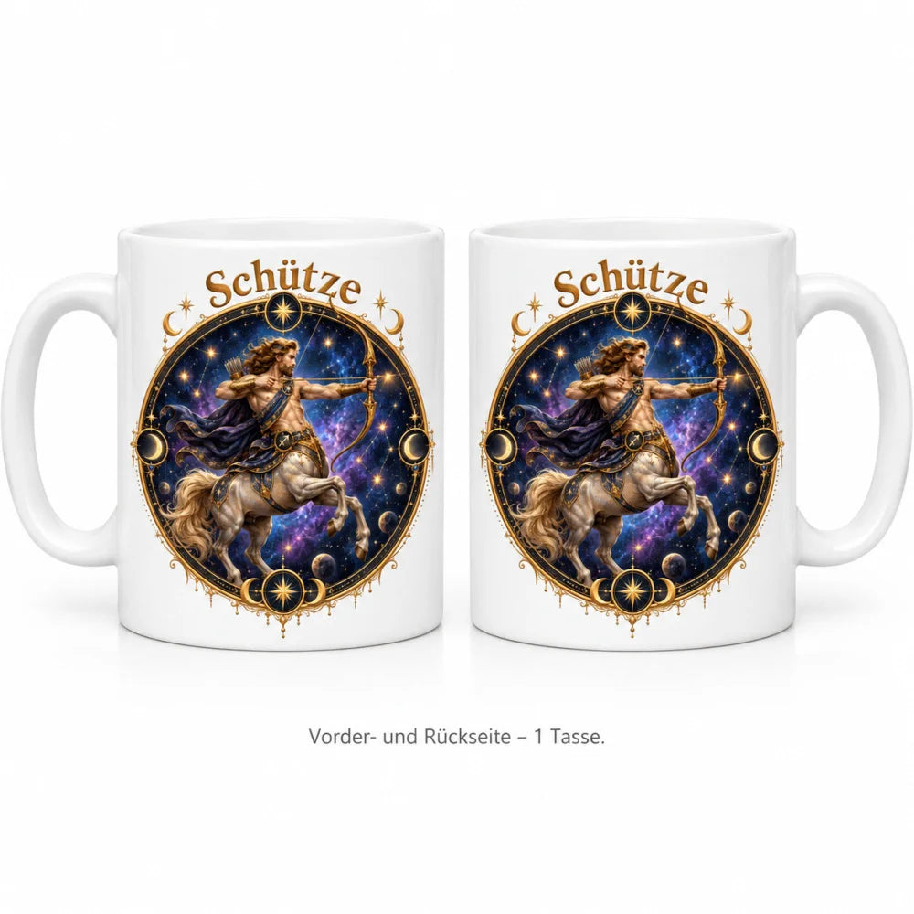 WS-Trend Sternzeichen Tasse Schütze mystisch Keramik 330 ml Geschenk - WS-Trend.de