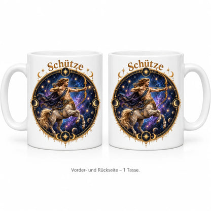 WS-Trend Sternzeichen Tasse Schütze mystisch Keramik 330 ml Geschenk - WS-Trend.de