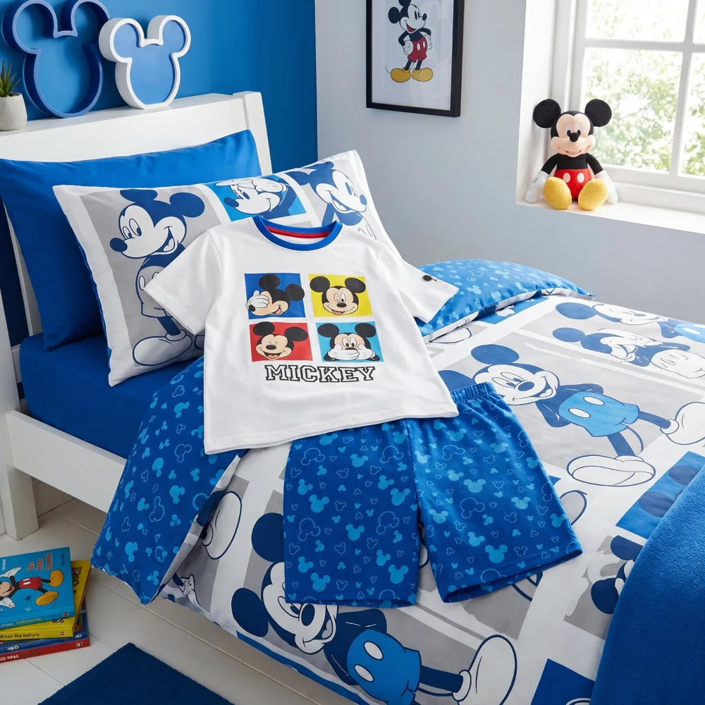 Disney Mickey Maus Kinder kurzarm Schlafanzug Pyjama Shirt Shorts 98-128 - WS-Trend.de