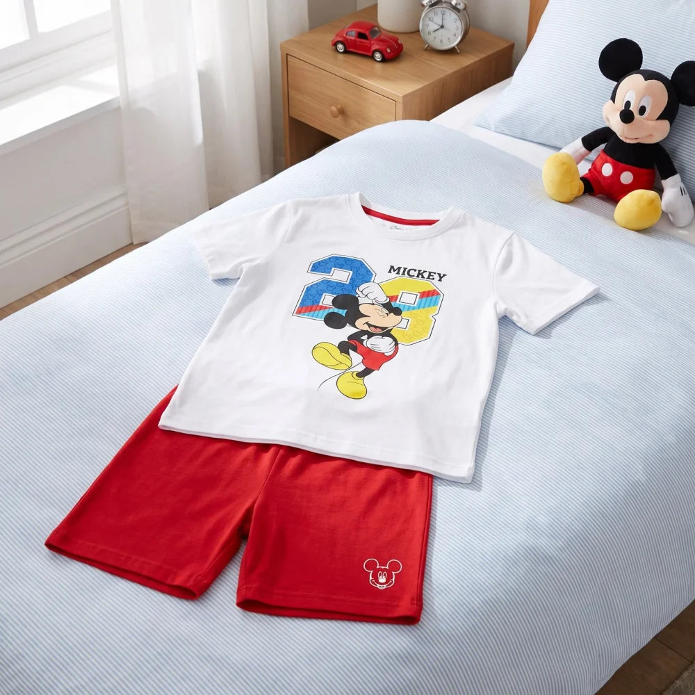 Disney Mickey Maus Kinder Jugend Schlafanzug Pyjama Nachtwäsche 98-128 - WS-Trend.de