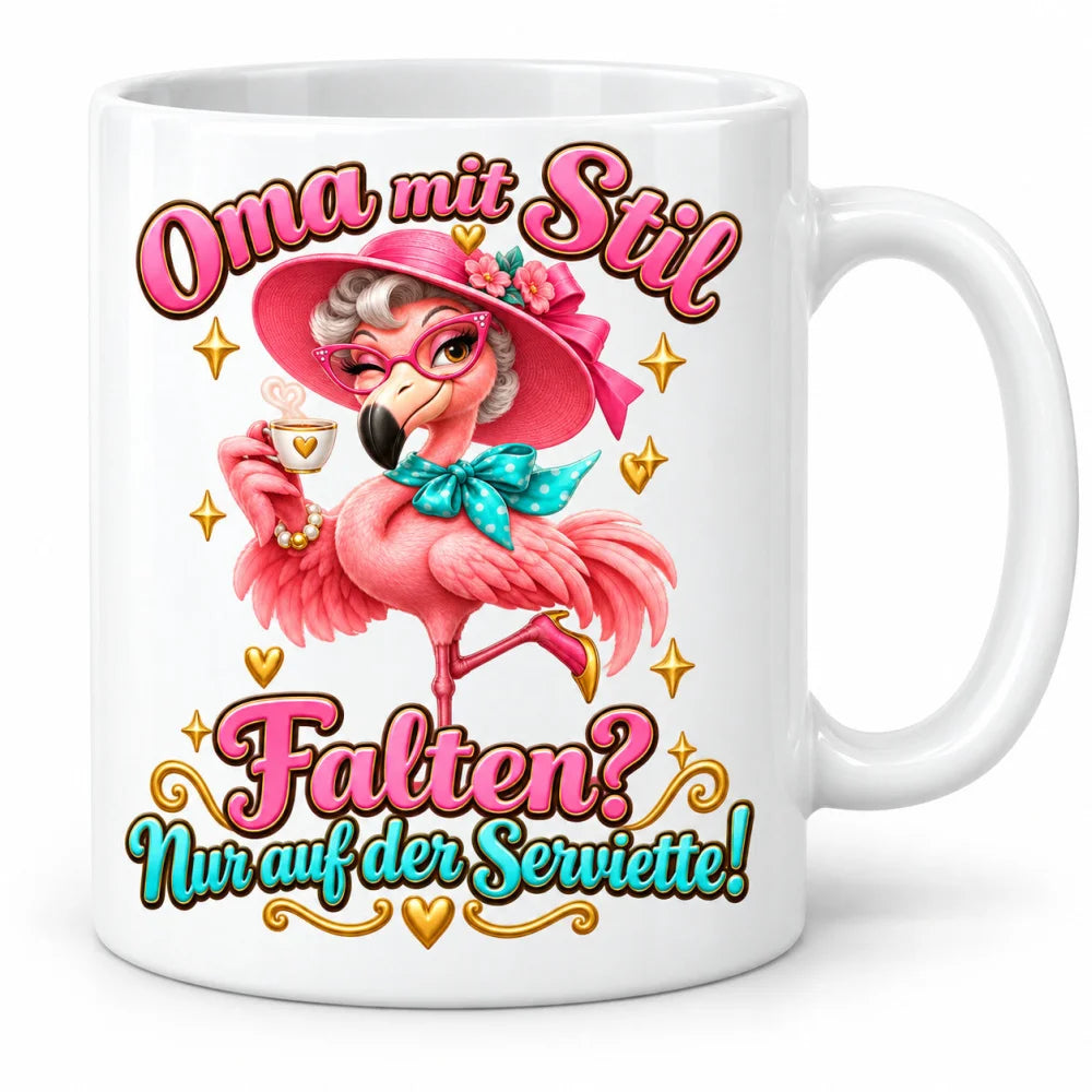 WS-Trend Flamingooma Tasse 330 ml Geschenk für Oma mit lustigem Spruch - WS-Trend.de