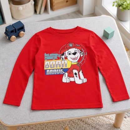 Paw Patrol Jungen Kinder langarm Shirt Marshall 100% Baumwolle - WS-Trend.de