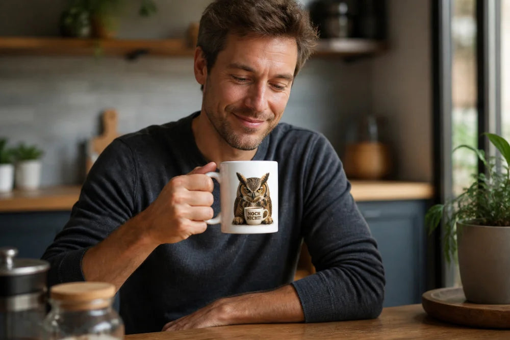 Lustige Tiertasse mit Spruch 325 ml – 15 Tiermotive Geschenkidee Büro - WS-Trend.de